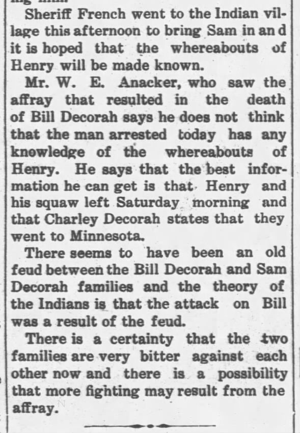 Clipping from Portage Daily Democrat
